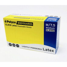 (Medium) Disposable Latex Gloves Box/100 Lightly Powdered