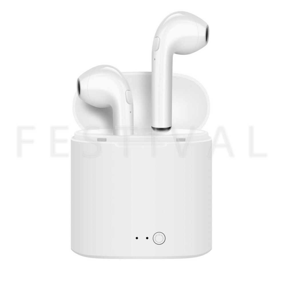 Tws (White) Twins Wireless Bluetooth Stereo Ear Pods Earbuds Earphones Headphones White