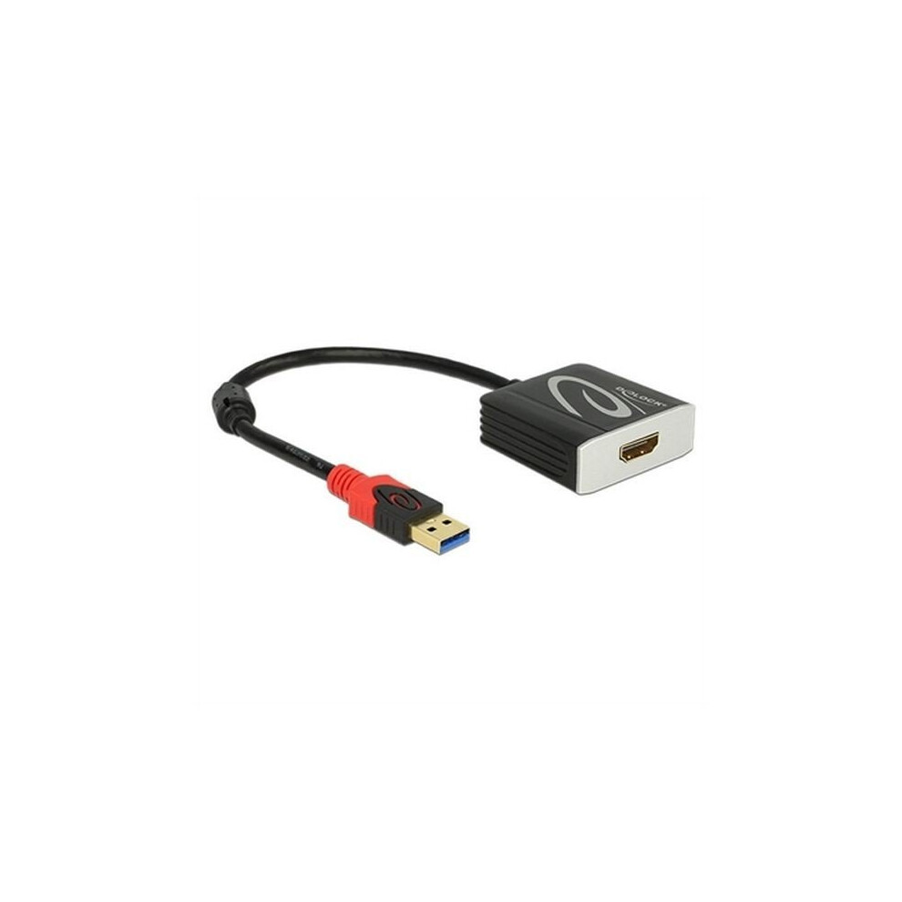 Usb 3.0 To Hdmi Adapter Delock 62736 20 Cm Black 4043619627363