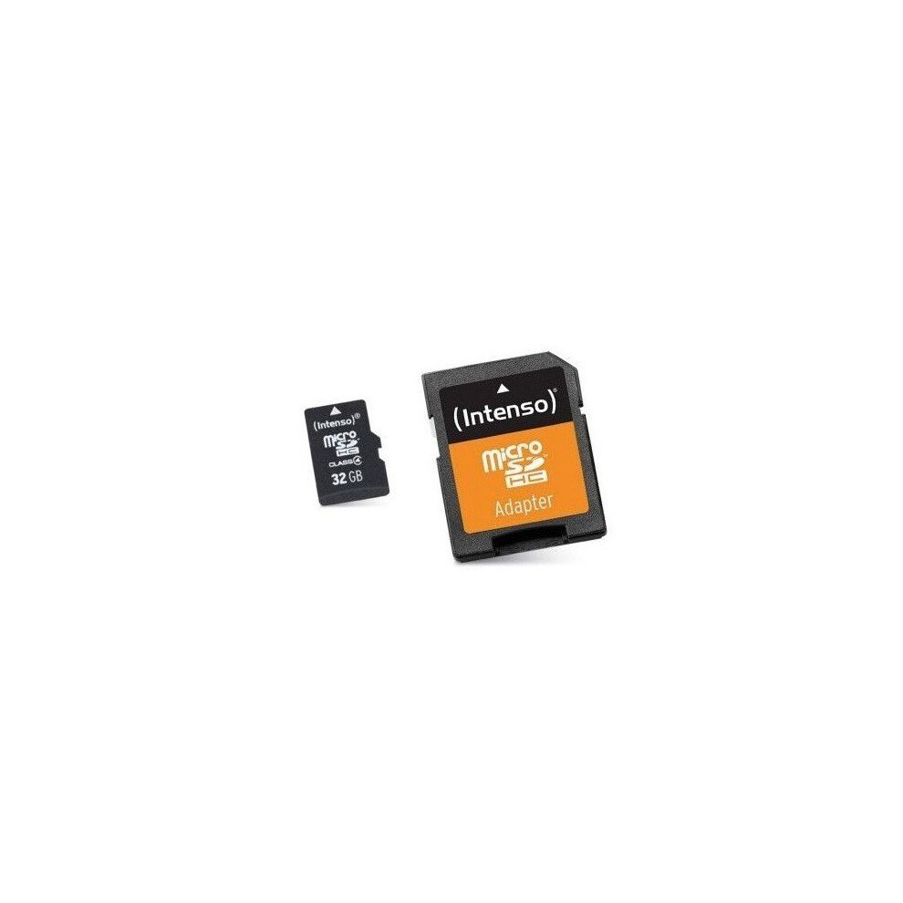 Micro Sd Memory Card With Adaptor Intenso 3413480 32 Gb Class 10 4034303016655
