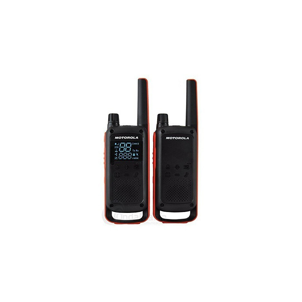 Walkie-Talkie Motorola T82 (2 Pcs) Black/Orange 5031753007232