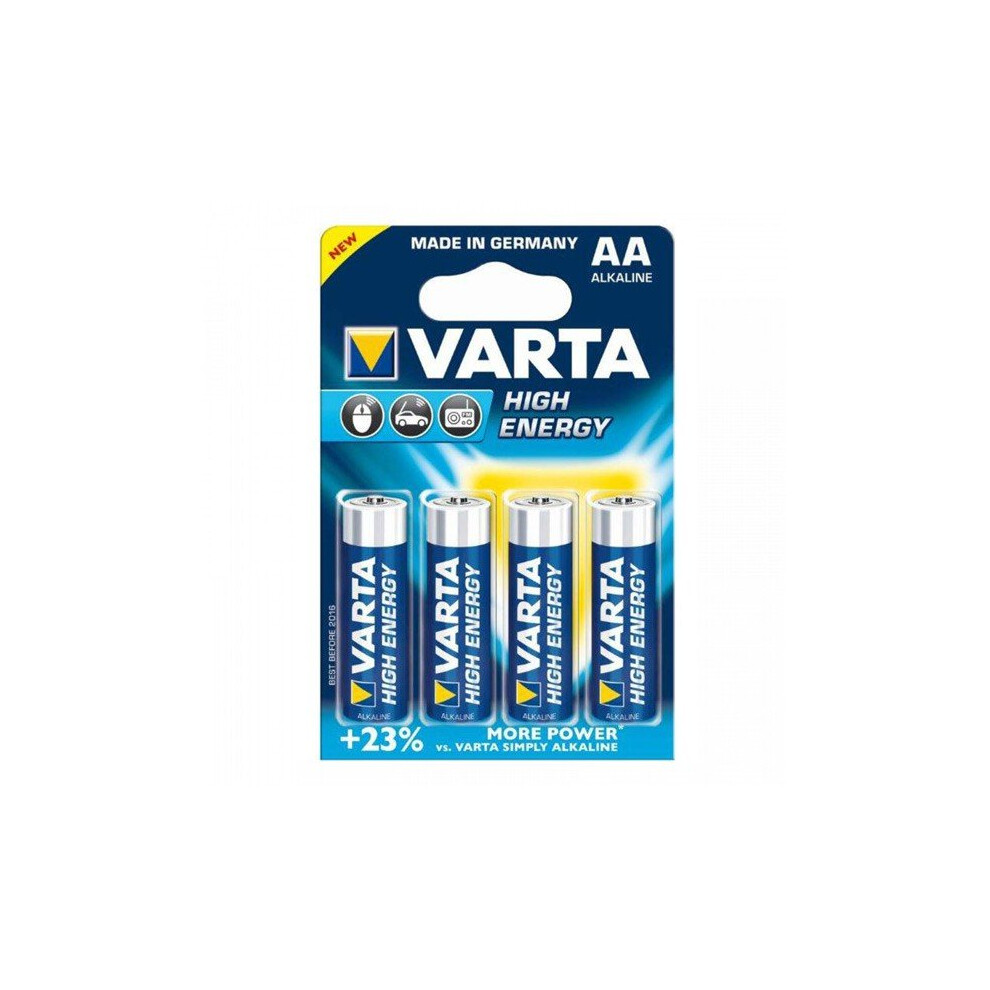 Alkaline Battery Varta LR6 AA 1,5 V 2930 mAh High Energy (4 pcs) Blue
