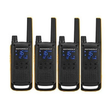 Rádio portátil Motorola Talkabout T82 Extreme Quad Pack 2 bandas PMR 446 MHz 16 canais preto, amarelo (pacote com 4)