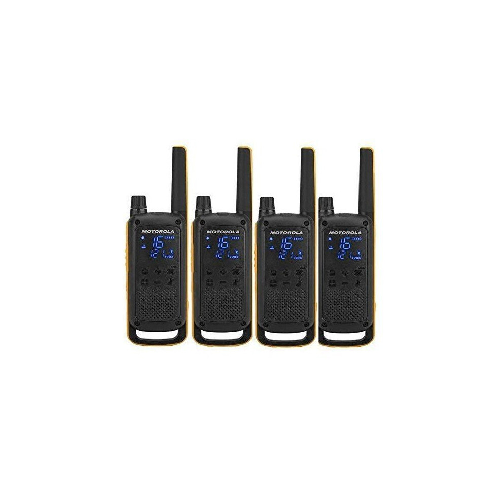 Motorola Walkie-Talkie T82 Extreme (4 Pcs) Black Yellow