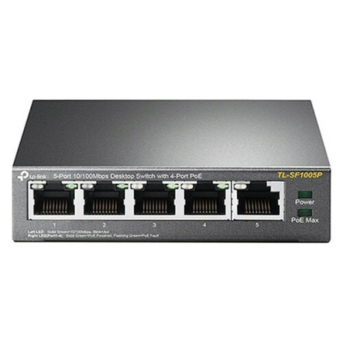 TP-LINK Desktop Switch TP-Link TL-SF1005P PoE LAN 10/100 Metal