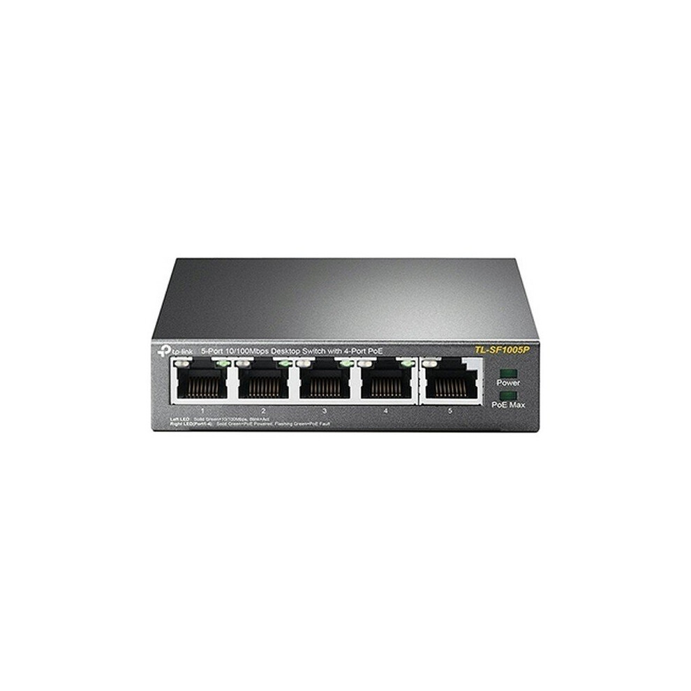 Desktop Switch Tp-Link Tl-Sf1005p Poe Lan 10/100 Metal 6935364083199