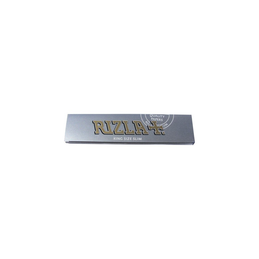 Rizla Silver Full Box Of 50 Booklets Kingsize Super Thin Papers