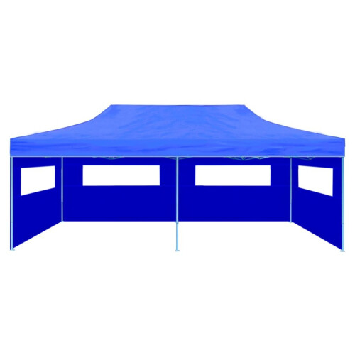 VidaXL vidaXL Foldable Pop-up Party Tent 3x6m Blue Outdoor Gazebo Marquee Pavilion 1