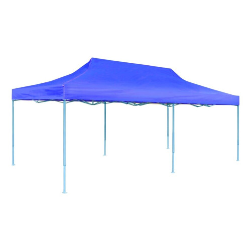 VidaXL vidaXL Foldable Pop-up Party Tent 3x6m Blue Outdoor Gazebo Marquee Pavilion 2