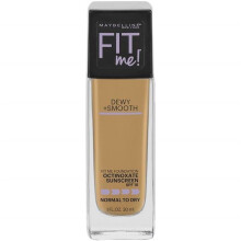Maybelline Fit Me Dewy + Smooth Flüssige Foundation, Soft Tan, 1 Stück (Verpackung kann variieren)