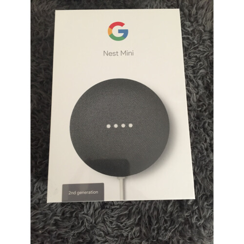 2nd Generation Google Nest Mini Smart Speaker - Charcoal
