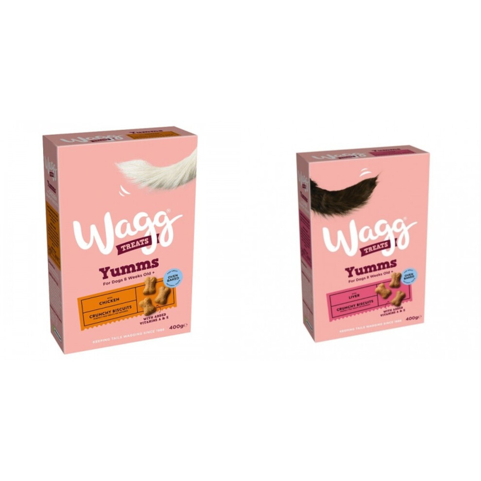 Wagg (One Size, Chicken) Yumms Dog Biscuits (Pack Of 5)