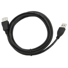 Gembird 1.8m USB 2.0 A M/FM USB cable USB A Black