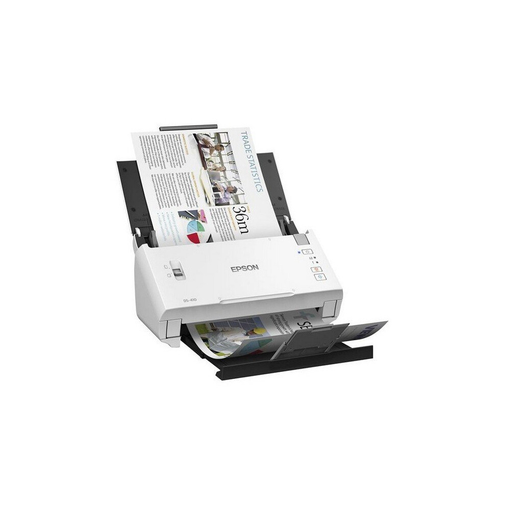 Dual Face Scanner Epson WorkForce DS-410 600 dpi USB 2.0 White
