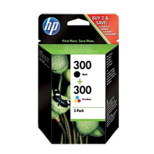 HP 300 2er-Pack schwarze und drei authentische Farbpatronen (CN637EE) für DeskJet F4580 und Photosmart C4680/C4795