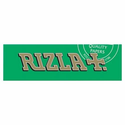 Full Box of 100 Booklets Rizla Green Medium Thin Rolling Cigarette Papers
