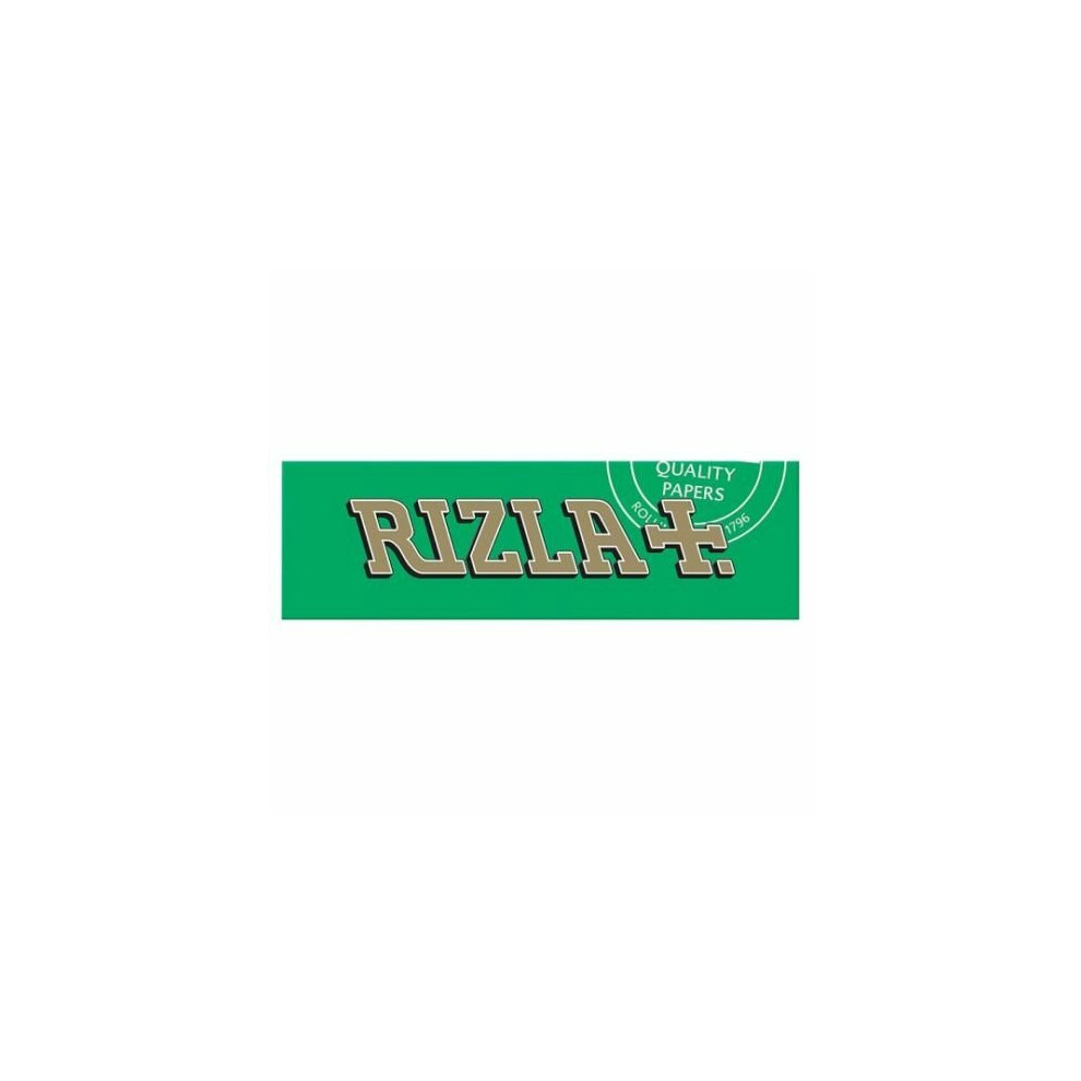 Full Box of 100 Booklets Rizla Green Medium Thin Rolling Cigarette Papers
