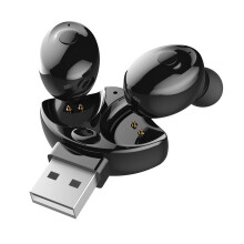 Ranpo Bluetooth 5.0 Headset TWS Wireless Earphones Earbuds Stereo In-Ear Headphones[2 Earbuds + USB Charging]