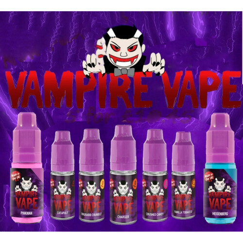 Vampire Vape (Black Ice, 6mg) Vampire Vape E-Liquid 5x10ml bottles