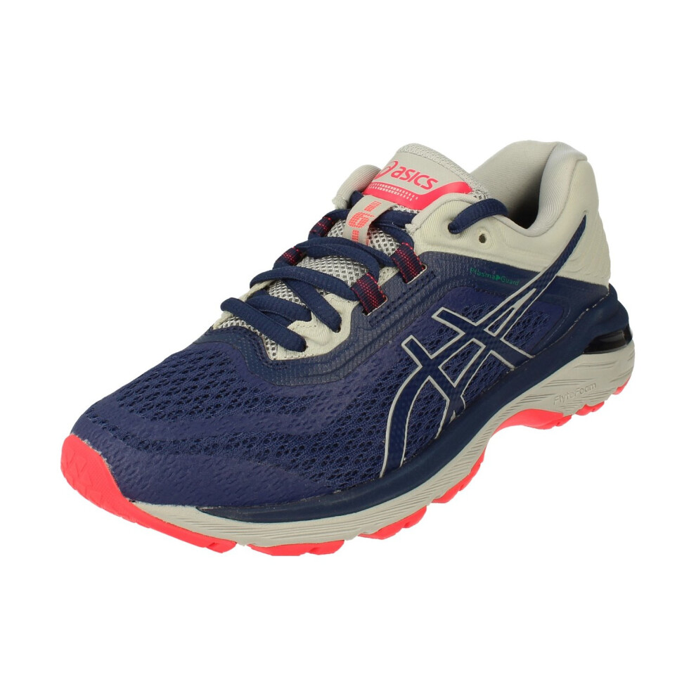 Asics (4.5) Gt-2000 6 Trail Plasma Guard Womens Running Trainers T877n Sneakers Shoes Blue
