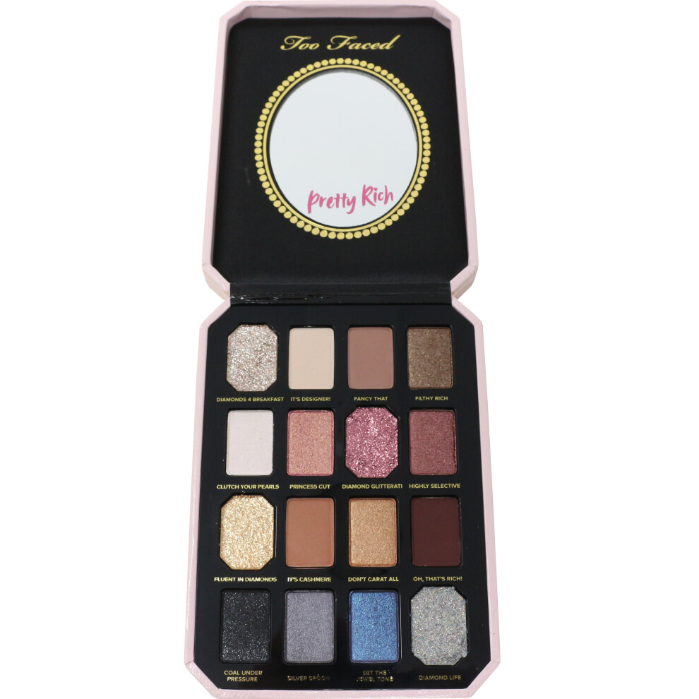 Too Faced Pretty Rich Diamond Light Eyeshadow Palette New In Box