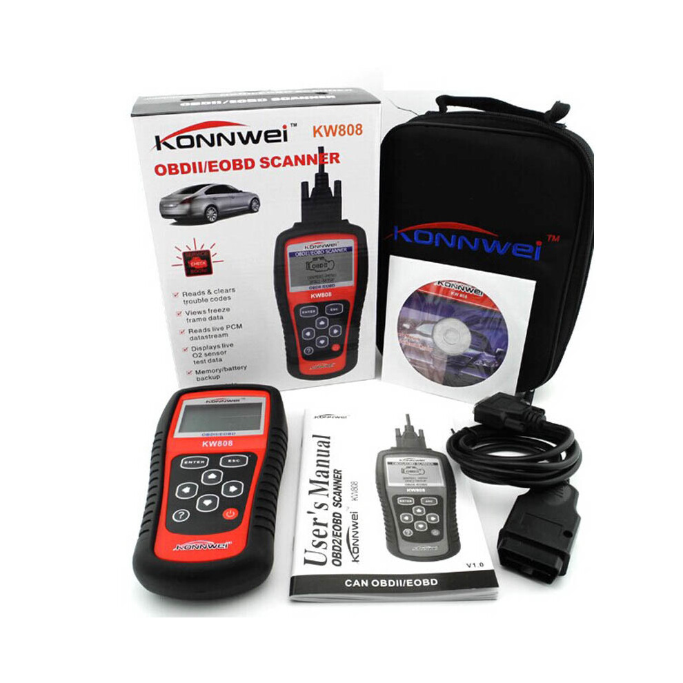 Konnwei Kw808 Obdii / Eobd Auto Code Reader Diagnostic Scanner Tool