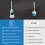 Silicone Toilet Brush Set with Spare Brush Head 9