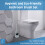 Silicone Toilet Brush Set with Spare Brush Head 8