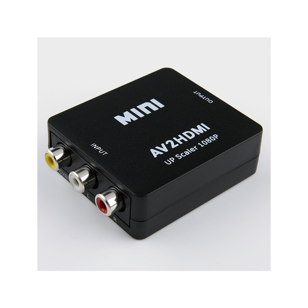 (Black) Av To Hdmi Converter Mini Hd Video Adapter Black 6901891002125