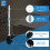 Silicone Toilet Brush Set with Spare Brush Head 4
