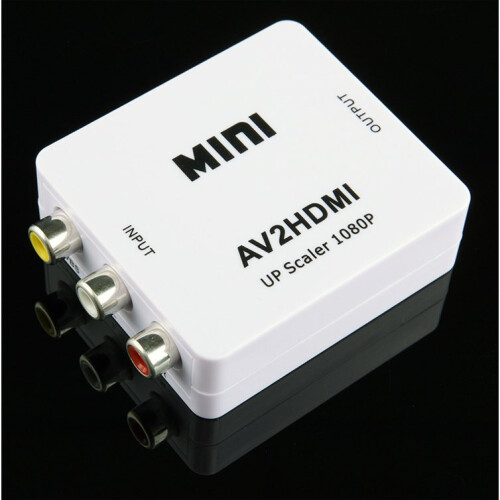 (White) AV to HDMI Converter Mini HD Video Adapter