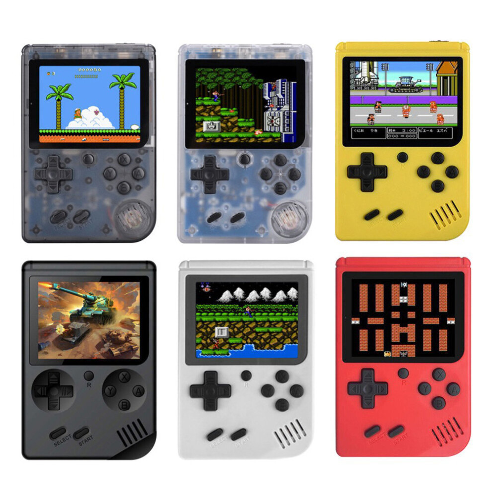 (Yellow) Retro Video Game Console Mini Handheld Players