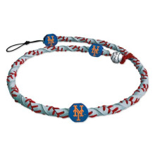 New York Mets Frozen Rope Reflective Baseball Necklace