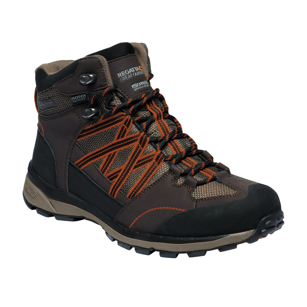 (6 UK, Peat/Gold Flame) Regatta Mens Samaris Mid II Hiking Boots