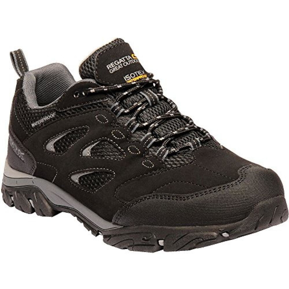 Regatta (7 Uk, /Granite) Mens Holcombe Iep Low Hiking Boots Black
