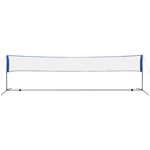 VidaXL vidaXL Badminton Net with Shuttlecocks 600x155cm Shuttlecock Stake Rope Bag 1