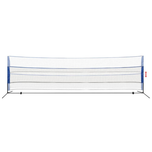 VidaXL vidaXL Badminton Net with Shuttlecocks 600x155cm Shuttlecock Stake Rope Bag 2