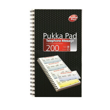 Telephone Message pad NCR Wirebound 200 Duplicate Pages(Pack of 1)