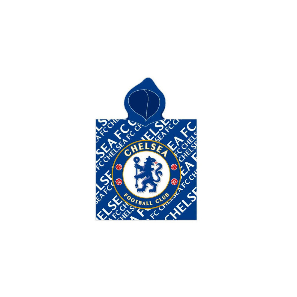 Chelsea FC Poncho Bath Beach Towel with Hood 100% COTTON