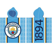 Manchester City Football Club beach bath Towel Poncho. 100% COTTON