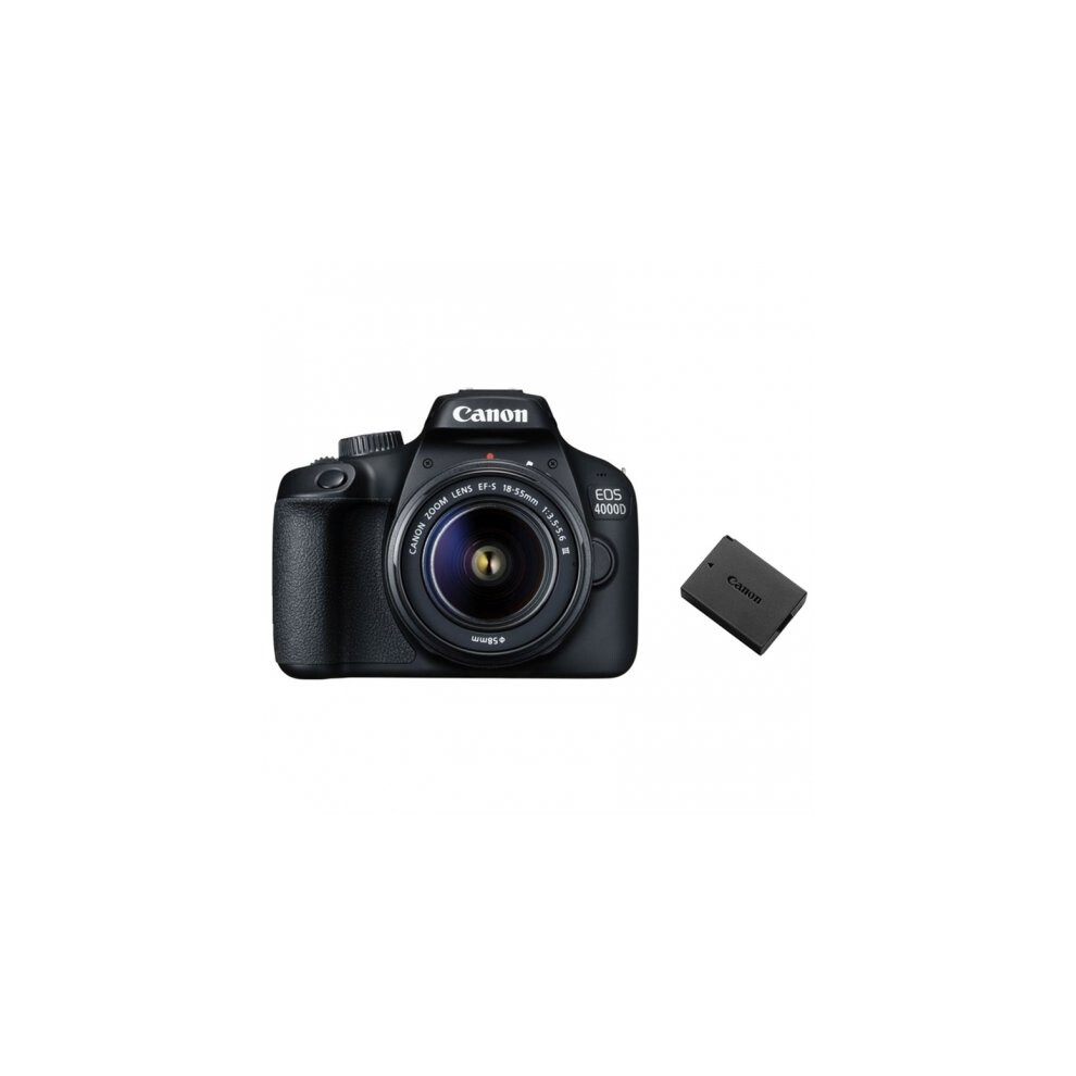 CANON EOS 4000D KIT EF-S 18-55MM F3.5-5.6 III + Batterie Canon LP-E10