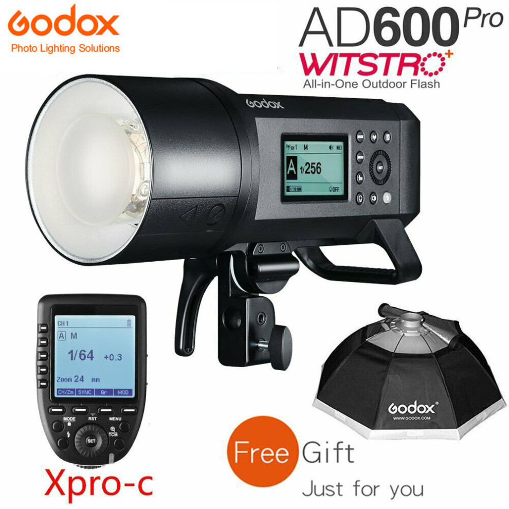 Godox AD600Pro TTL HSS Outdoor Flash+XPRO-C for Canon+120cm Softbox