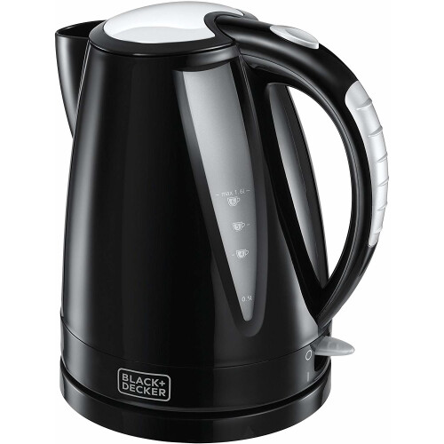 Black + Decker Black & Decker 24240 Plastic Kettle, 1.6 Litre, 3 Kw, Black