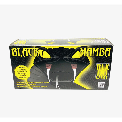 Black Mamba Black Mamba Grip Rite Industrial Strength Nitrile Gloves Large Box 100 2