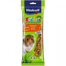 (One Size, Honey & Spelt) Vitakraft Hamster Kracker Treat (Pack Of 5)