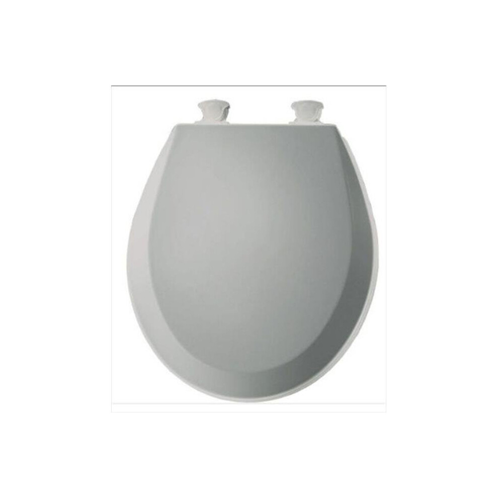 Photos - Toilet Seat 14.375 in.W Lift-Off Round Closed Front  in Ice Grey CO949295