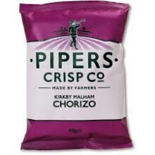 Pipers Crisps Kirkby Malham Chorizo Box of 24