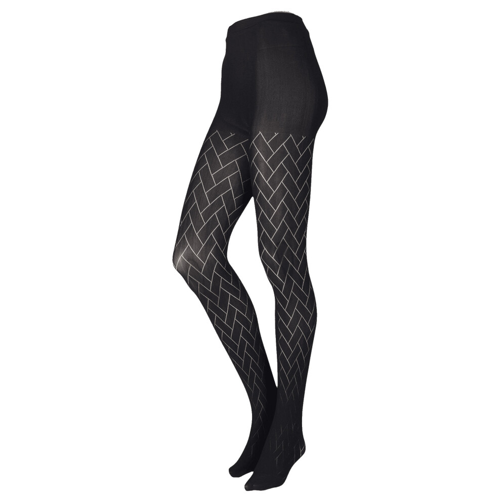 (Small, Barely Black - Victoria) Couture Womens/Ladies Ultimates Tights (1 Pair)