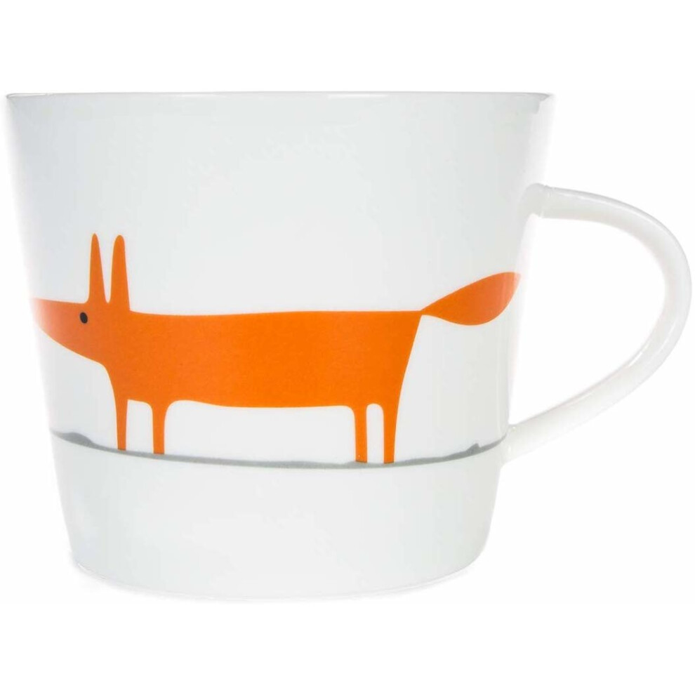 Scion  Mr Fox Mug, Orange and Ceramic