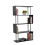 Homcom Homcom 4-Tier S-Shaped Bookcase | Black Room Divider Shelves 1